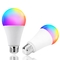 E27 E26 B22 9W Smart WIFI RGB LED Bulb Bahan Aluminium Dimmable