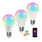 Multicolor ABS Smart WIFI RGB LED Bulb Dengan Remote DC 6V 10W