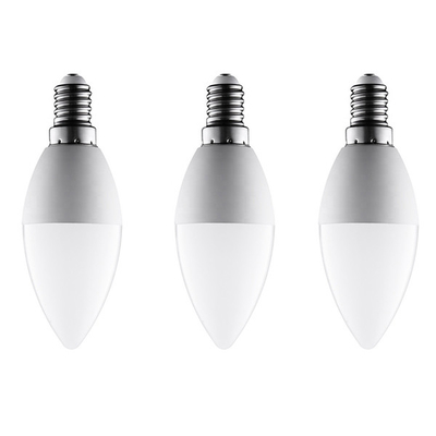 3/5/7/9W Dimmable Indoor LED Light Bulbs Bentuk Lilin Aluminium