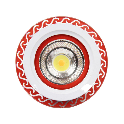Kaca Warna-warni 6W 9W Lampu LED Panel Datar Rendering Tinggi SMD2835