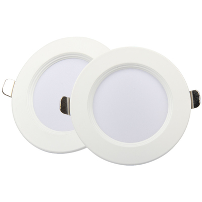 Round Aluminium Plastic Trimless Fire Rated Led Downlight OEM 4000K